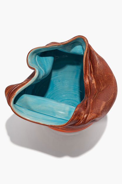 Sunken Vase Red Multi Glaze | STAUD Featured