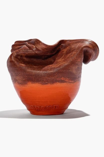 Sunken Vase Red Multi Glaze | STAUD Featured