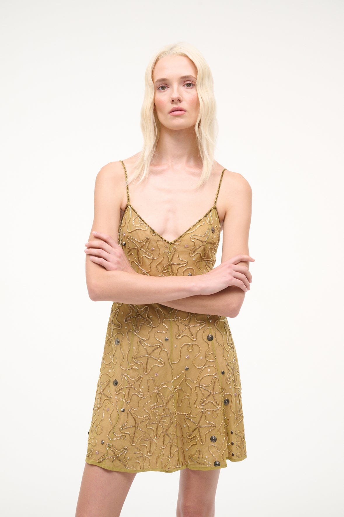 Emily Dress Sandbar | STAUD Best Seller