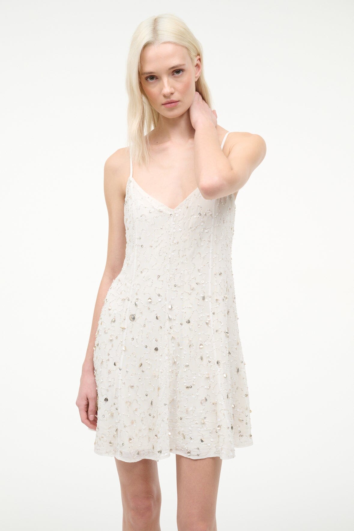 Emily Dress Ivory | STAUD Quality