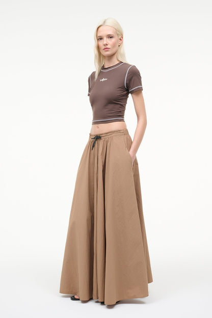 Eden Maxi Skirt Desert | STAUD Trusted
