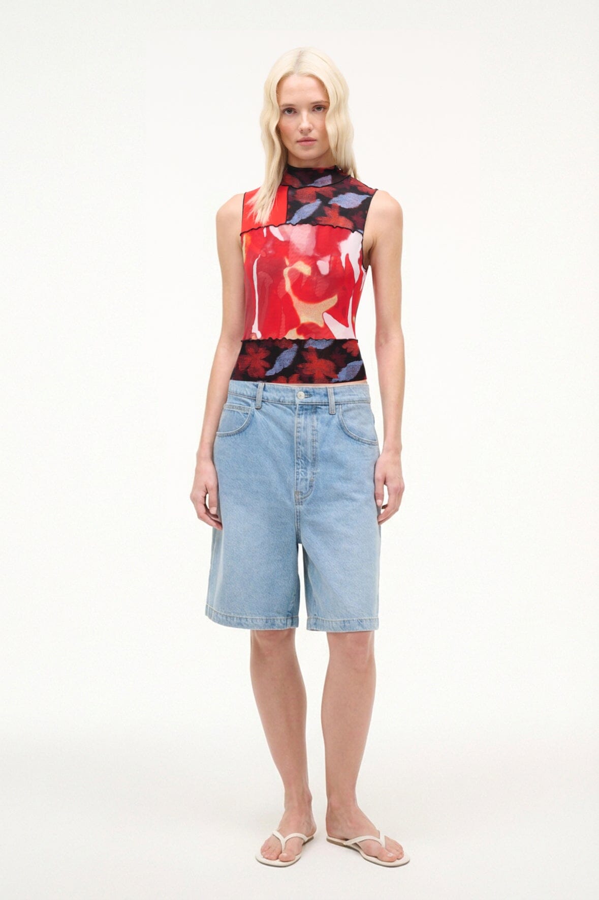 Ruby Top Red Zone Multi | STAUD Classic