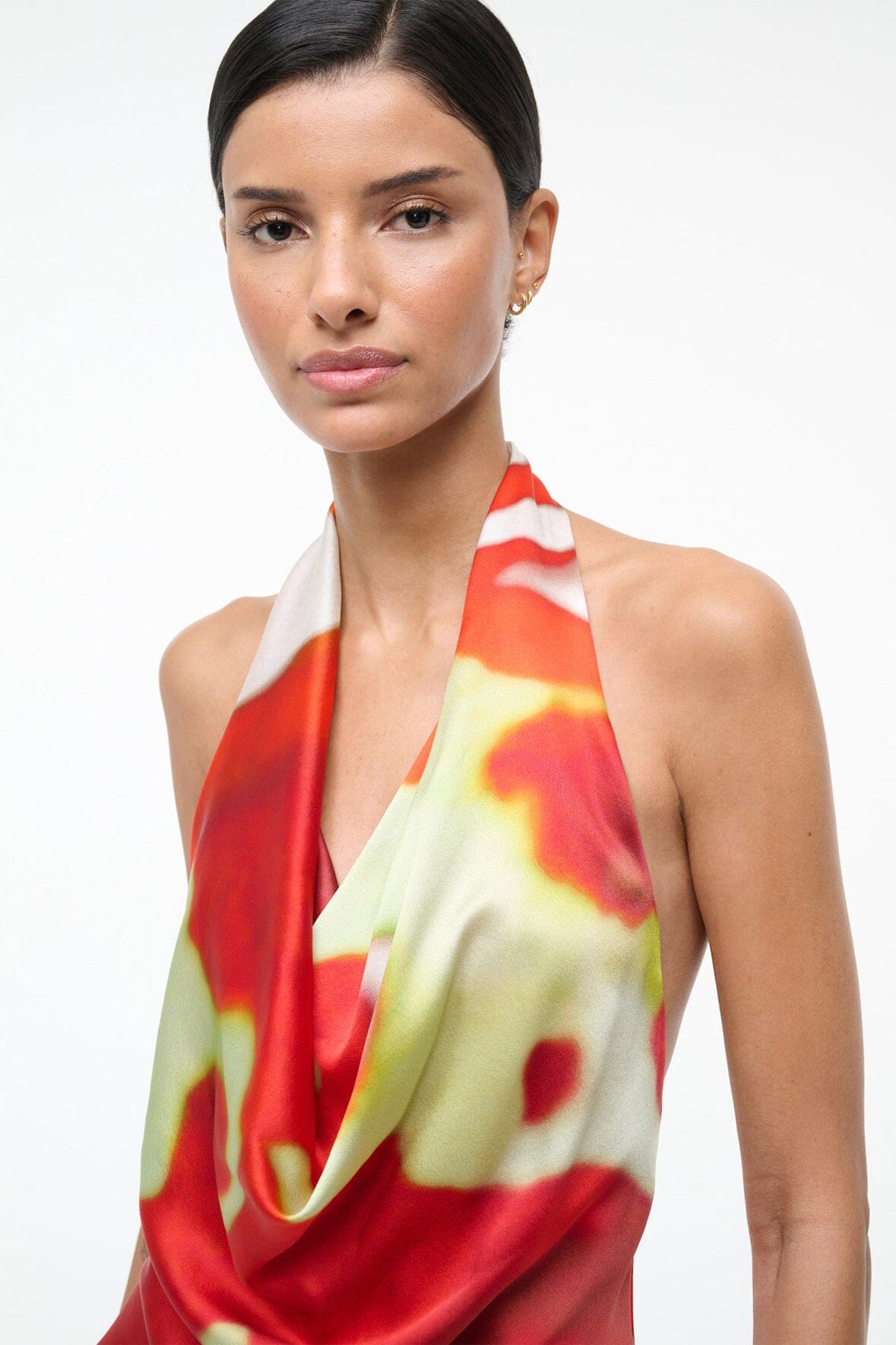 Liora Silk Top Red Zone | STAUD Trending