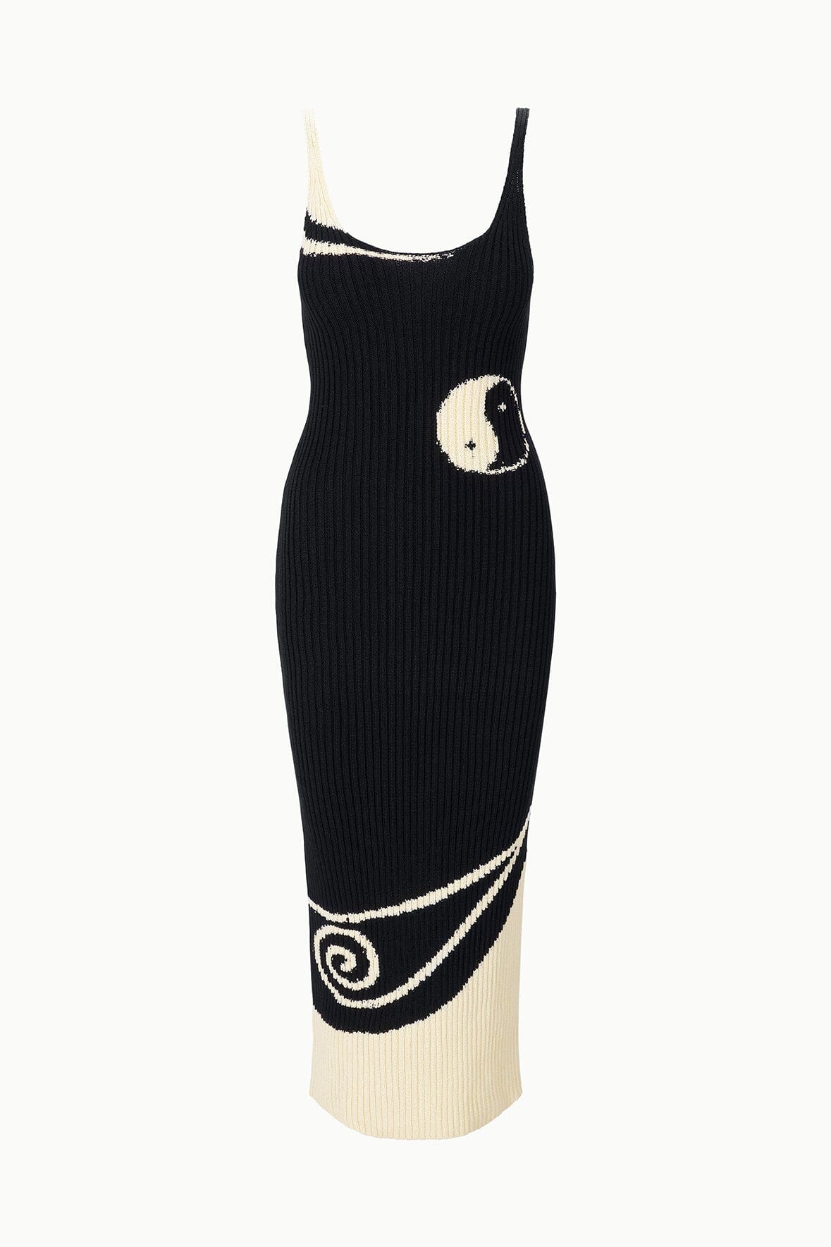 Leta Dress Black Ivory | STAUD Discount
