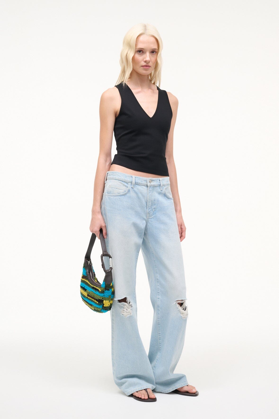 Alden Shoulder Bag Happy Sack | STAUD Signature
