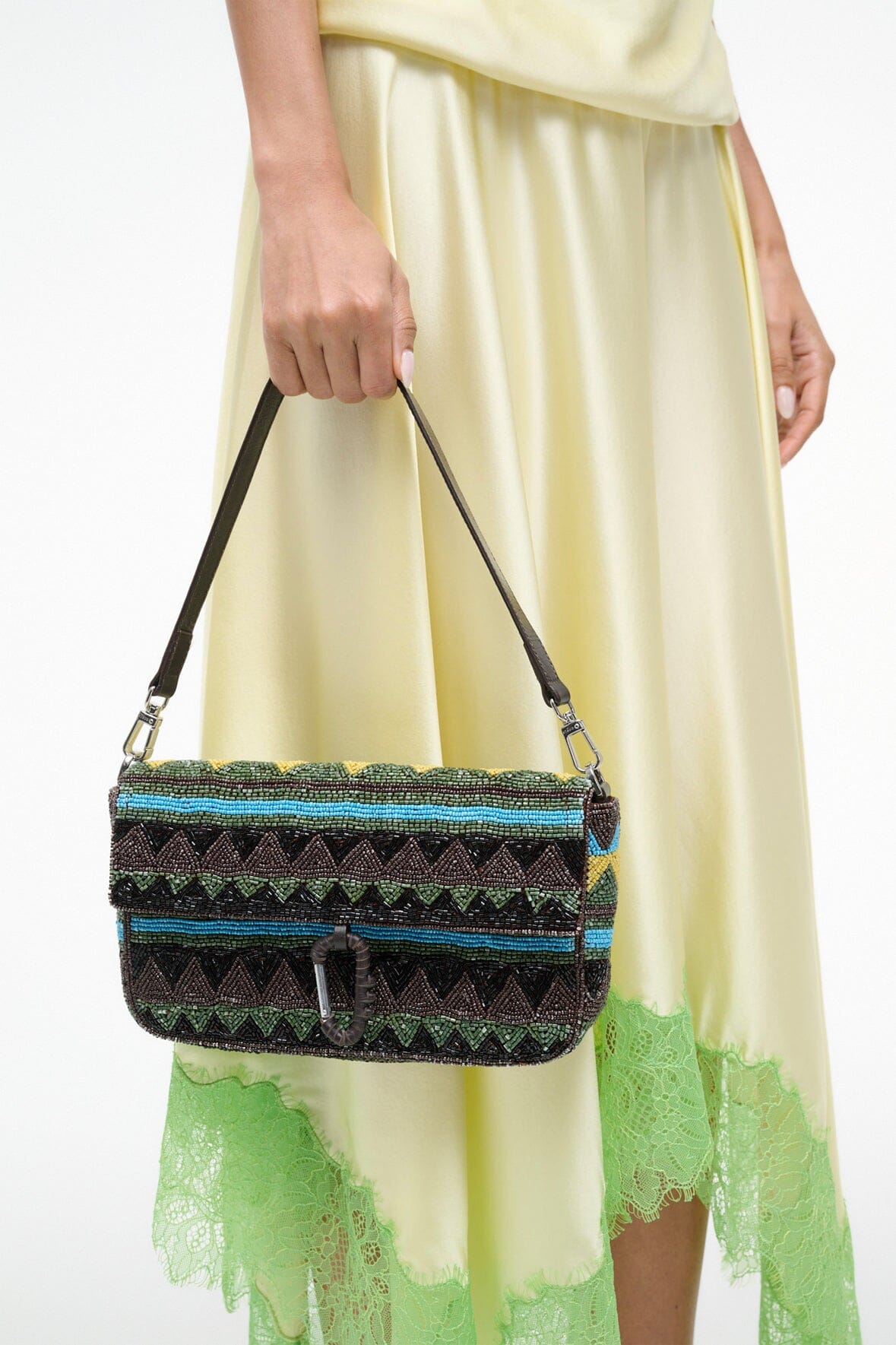 Timmy Convertible Shoulder Bag Happy Sack Beading | STAUD Sale