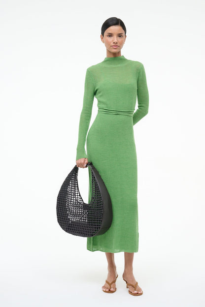 Large Moon Hand-Knotted Bag Espresso | STAUD Essential