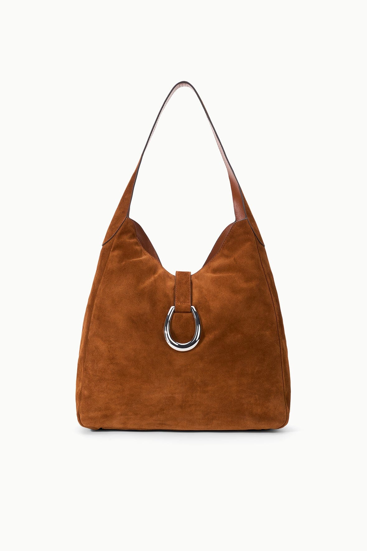 Maya Hobo Bag Tabac Suede | STAUD Signature