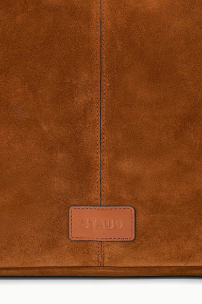 Maya Hobo Bag Tabac Suede | STAUD Signature