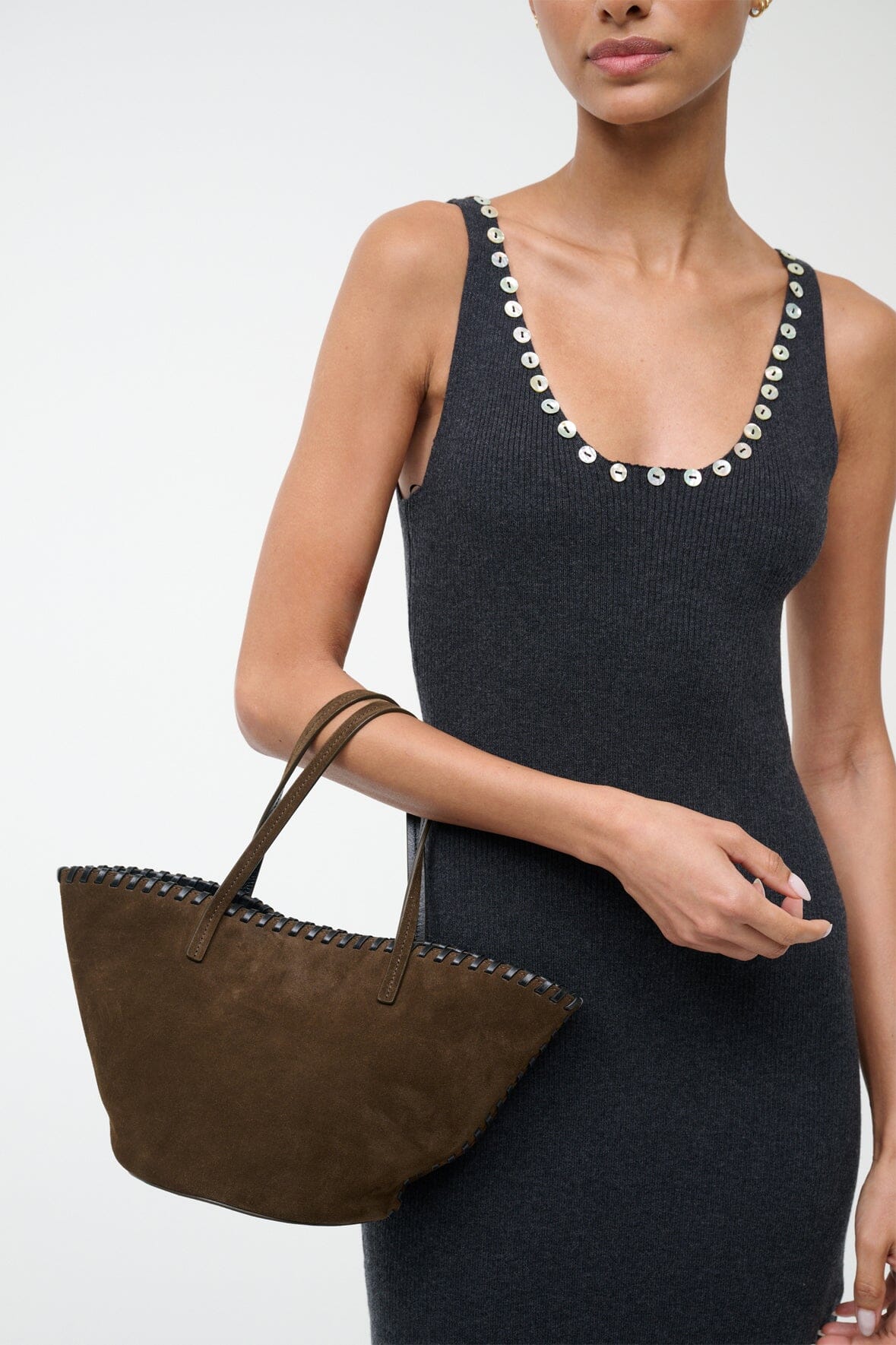 Caro Bucket Bag Truffle | STAUD Latest