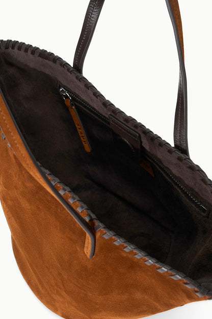 Caro Bucket Bag Tabac Suede Espresso | STAUD Special Offer