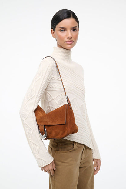 Harlow Medium Bag Tabac Suede | STAUD Great Value
