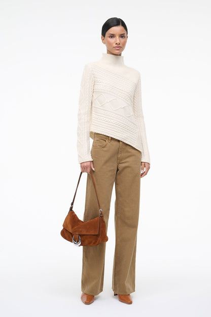 Harlow Medium Bag Tabac Suede | STAUD Great Value