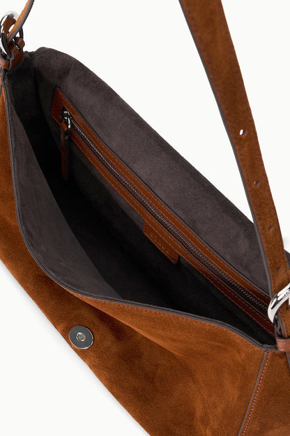 Harlow Medium Bag Tabac Suede | STAUD Great Value