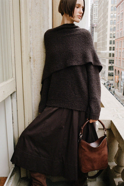 Mel Shoulder Bag Mahogany | STAUD Everyday