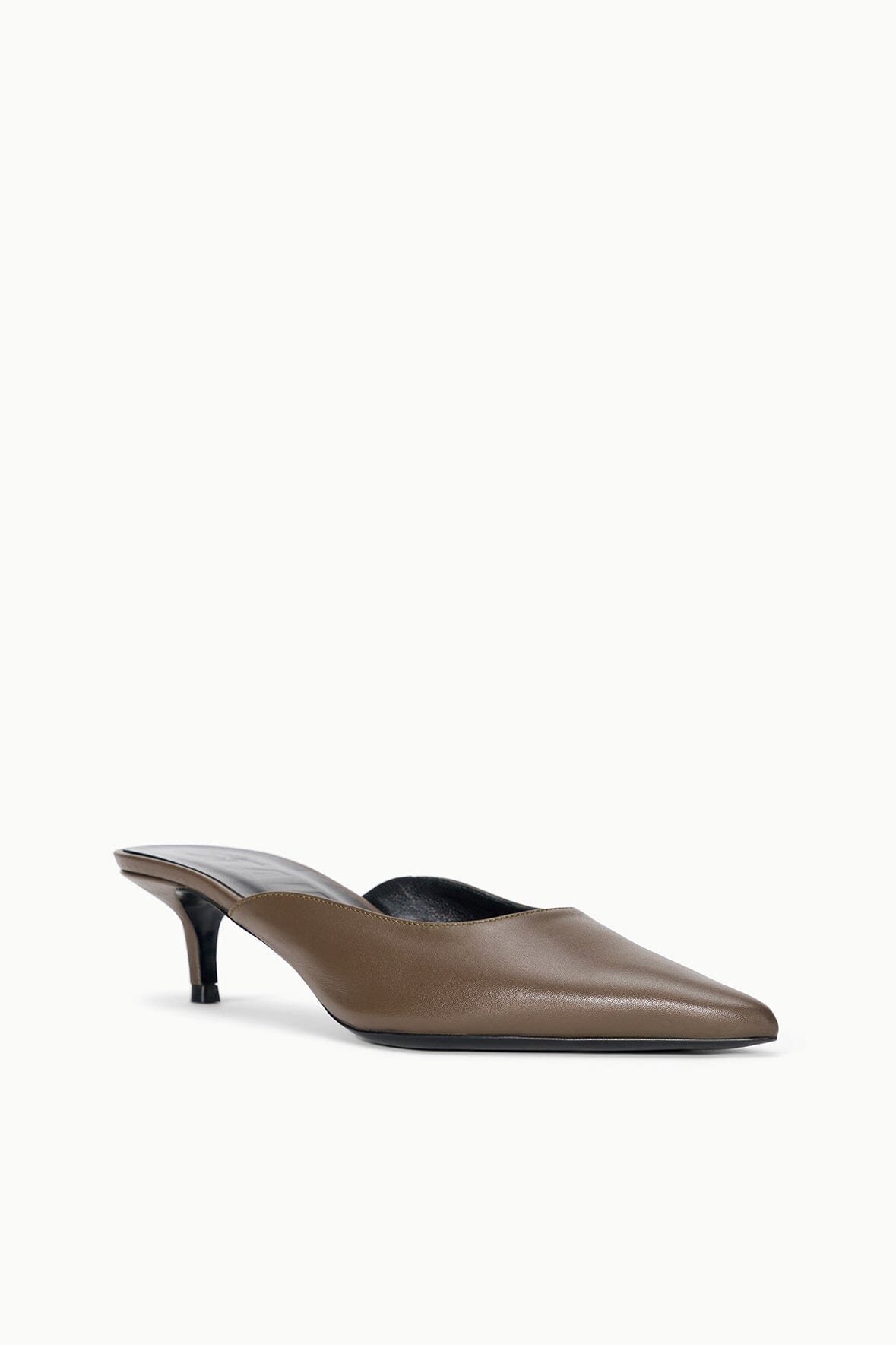Sebastian Kitten Heel Mule Truffle | STAUD Hot Sale