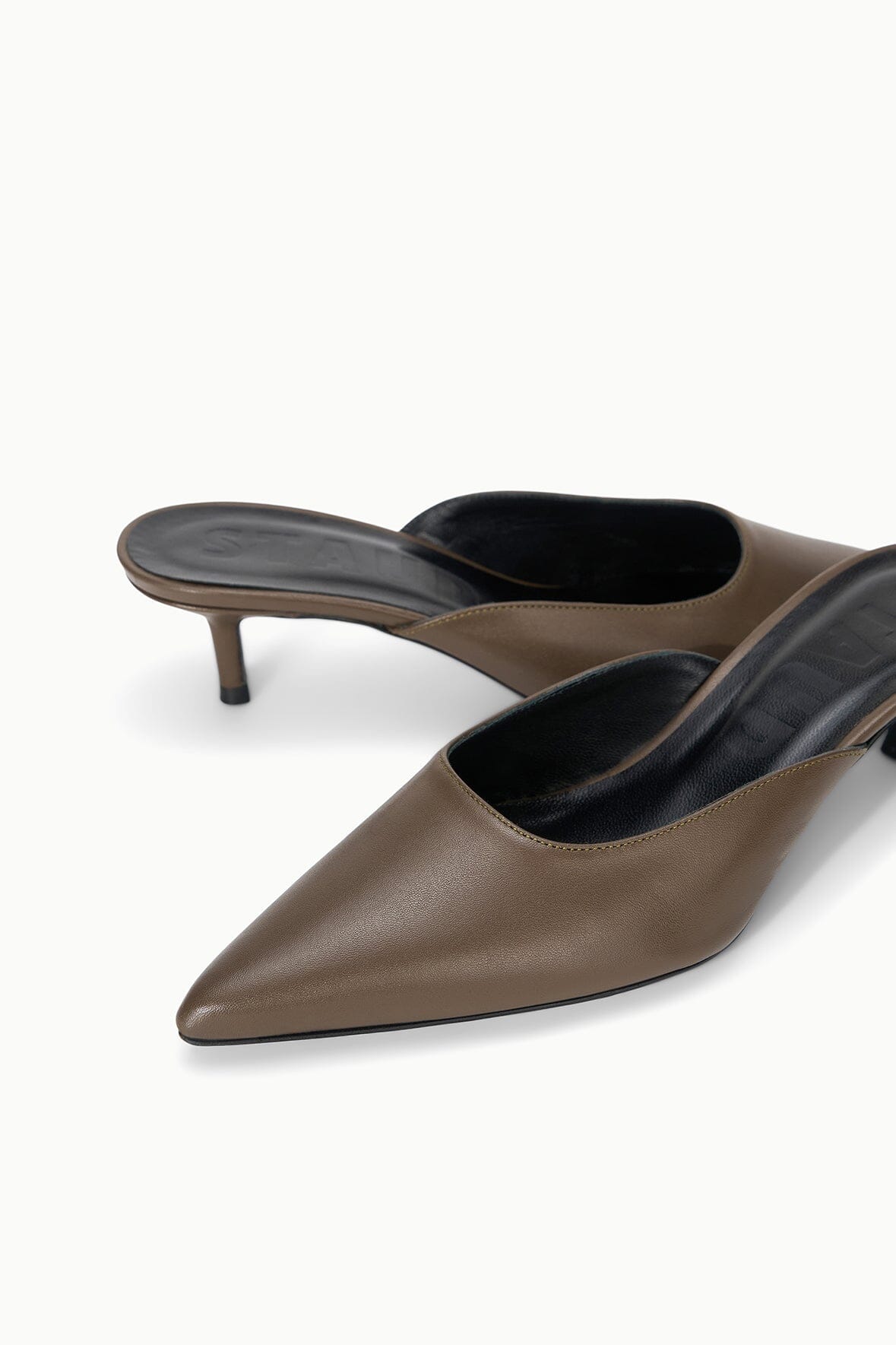Sebastian Kitten Heel Mule Truffle | STAUD Hot Sale