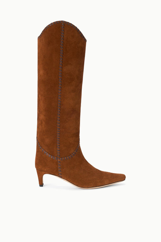 Western Wally Boot Tabac Suede Espresso | STAUD Trusted