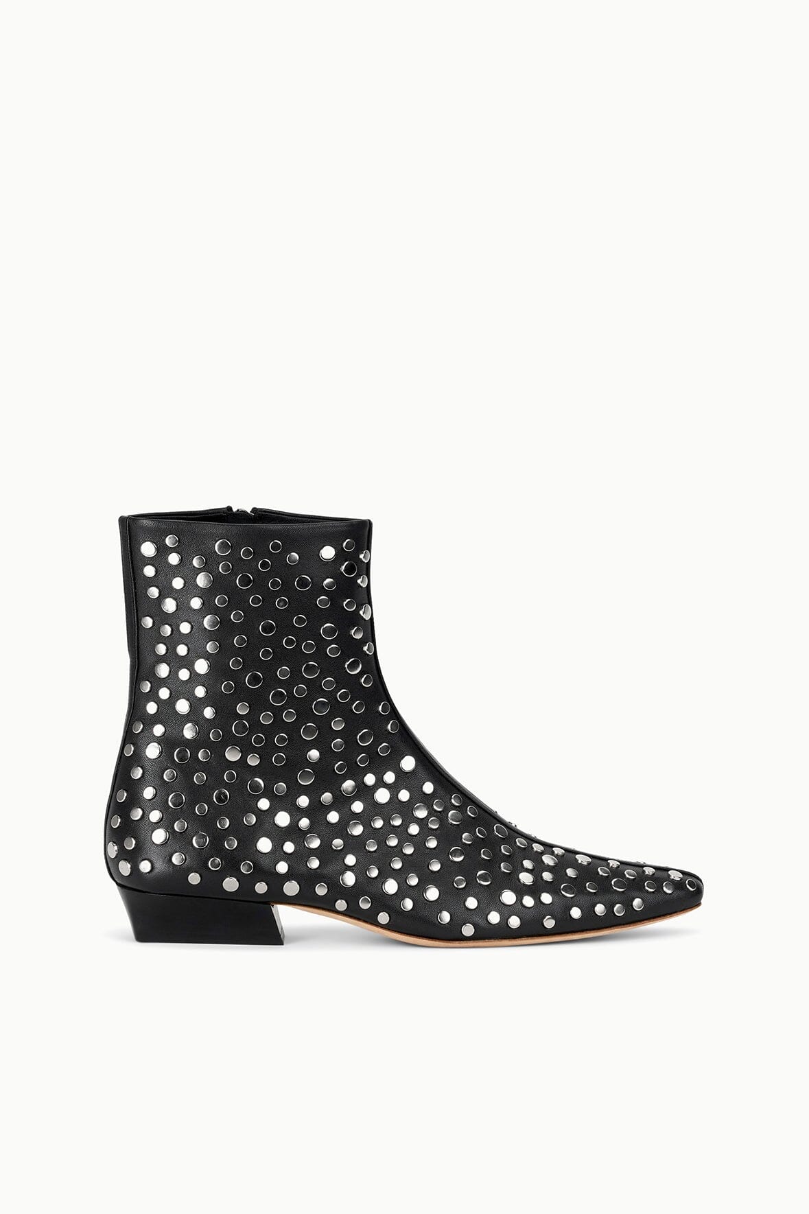 Wally Flat Ankle Boot Rivets | STAUD Classic
