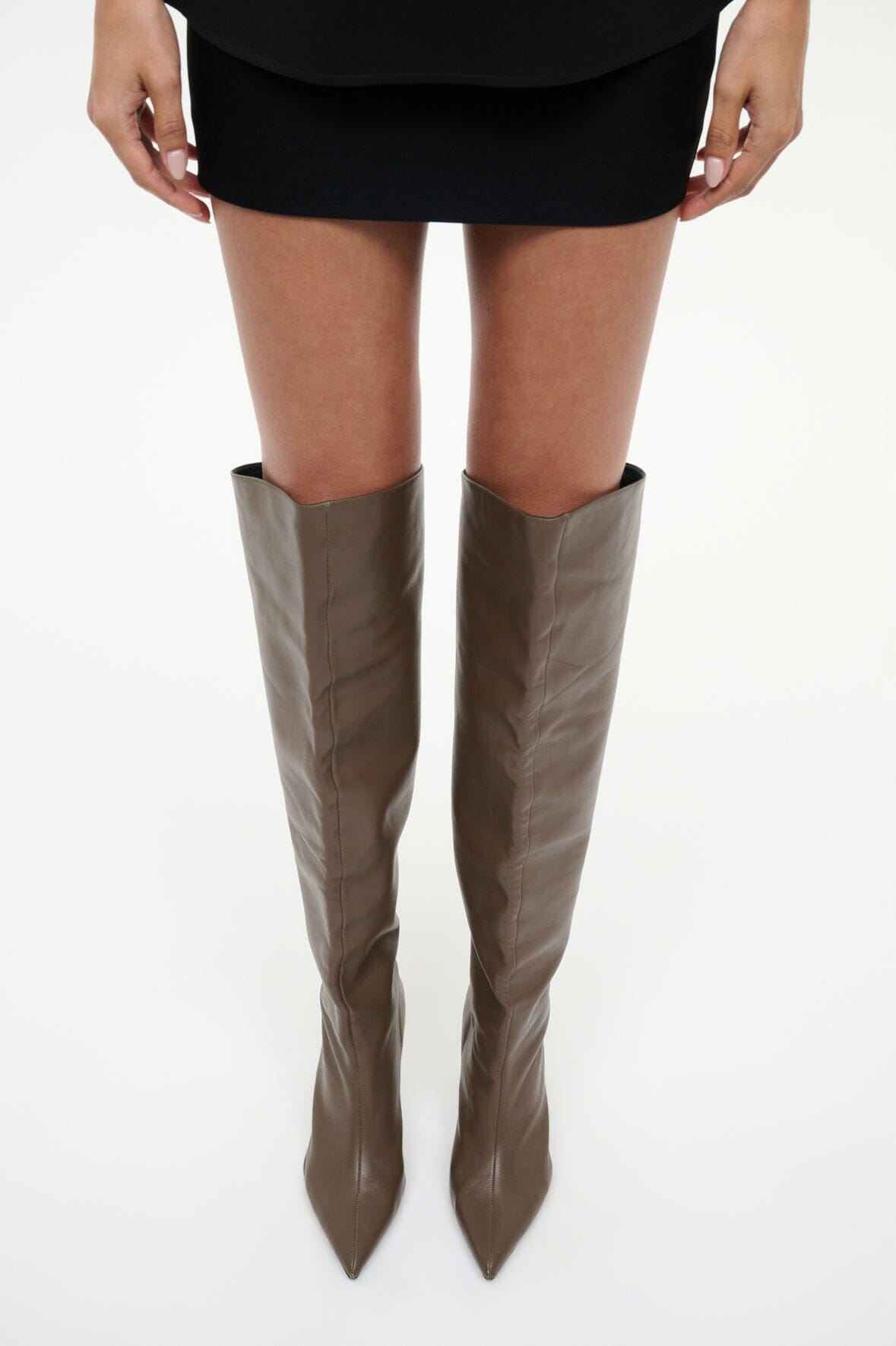 Sebastian Over The Knee Boot Truffle | STAUD Latest