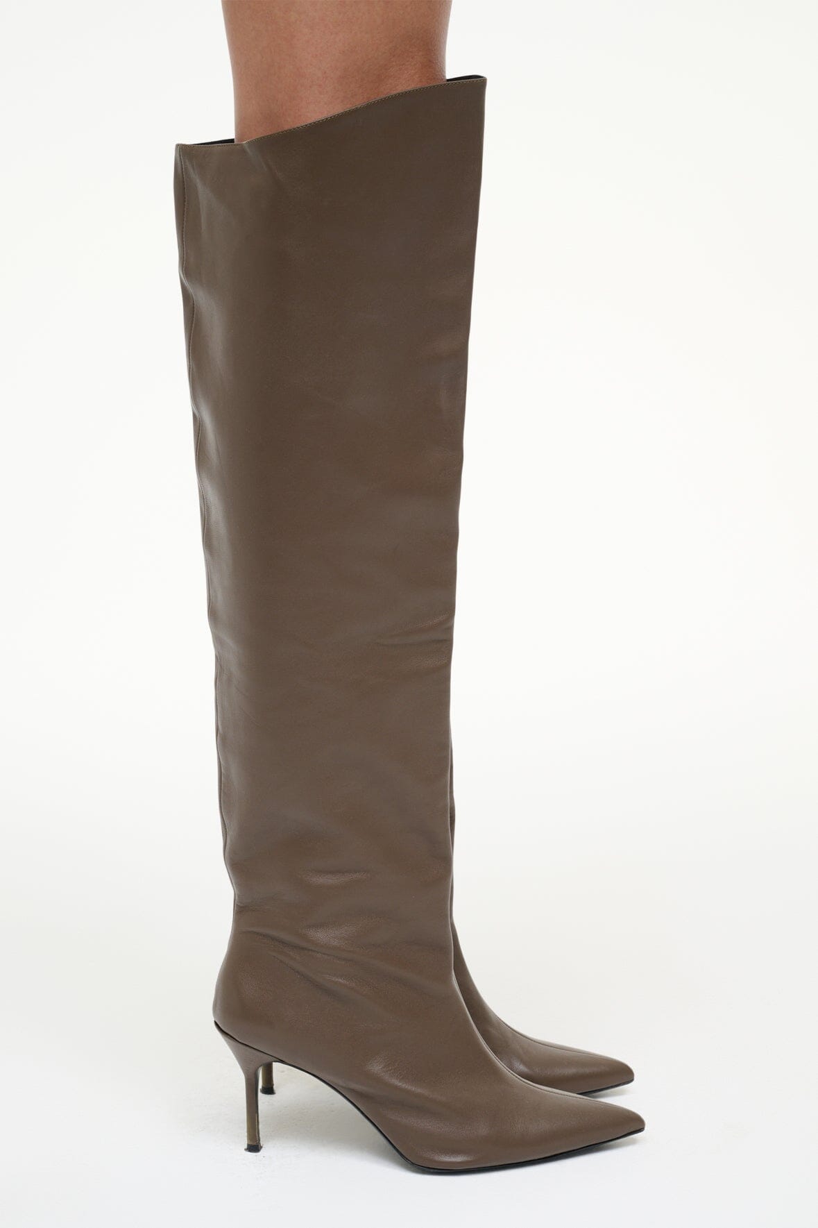 Sebastian Over The Knee Boot Truffle | STAUD Latest