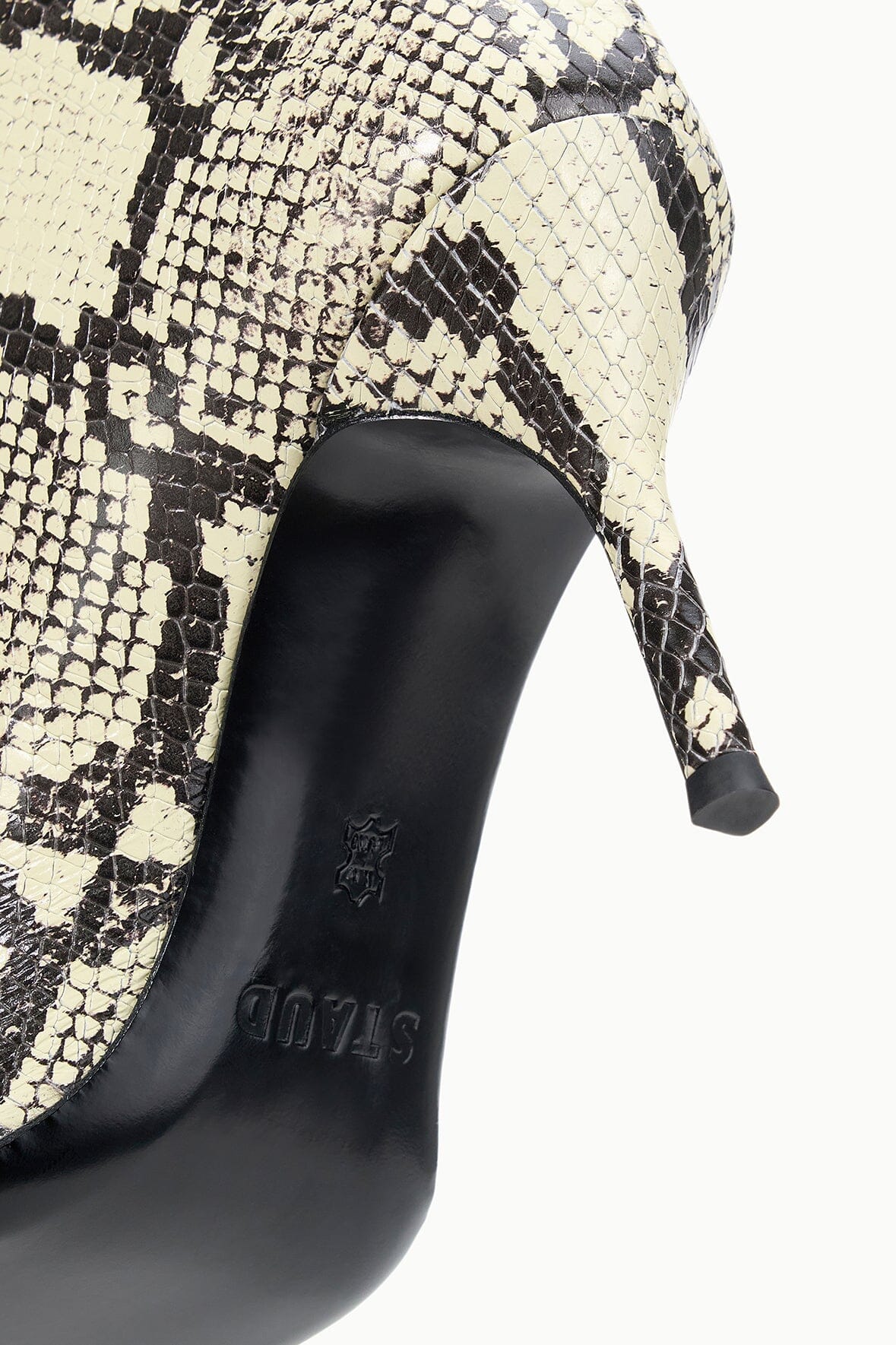 Sebastian High Heel Boot White Snake | STAUD Popular