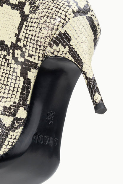 Sebastian High Heel Boot White Snake | STAUD Popular