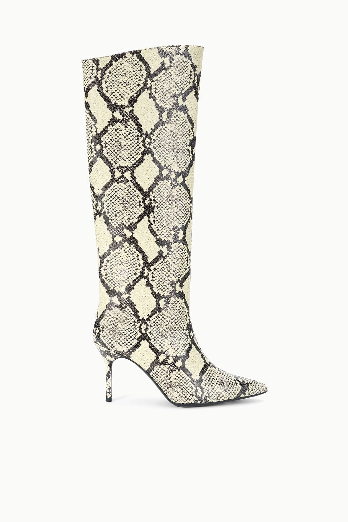 Sebastian High Heel Boot White Snake | STAUD Popular