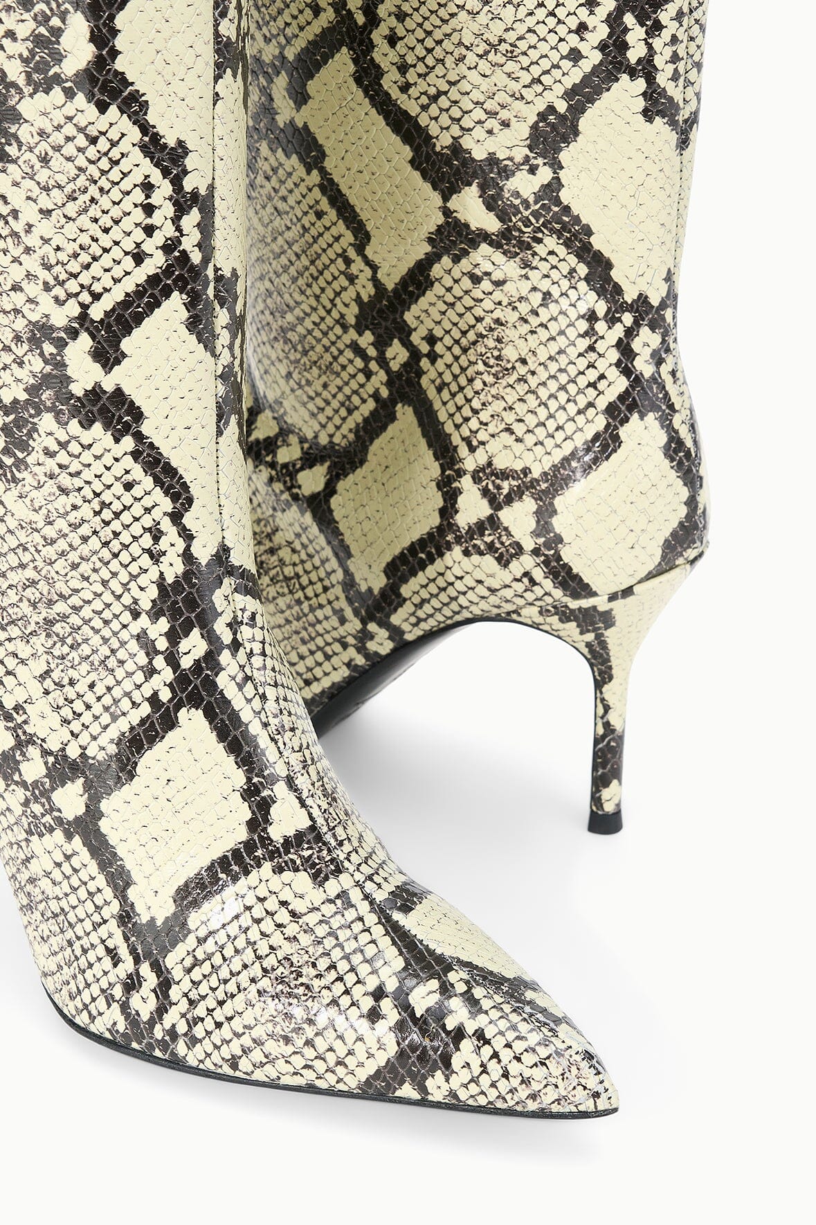 Sebastian High Heel Boot White Snake | STAUD Popular