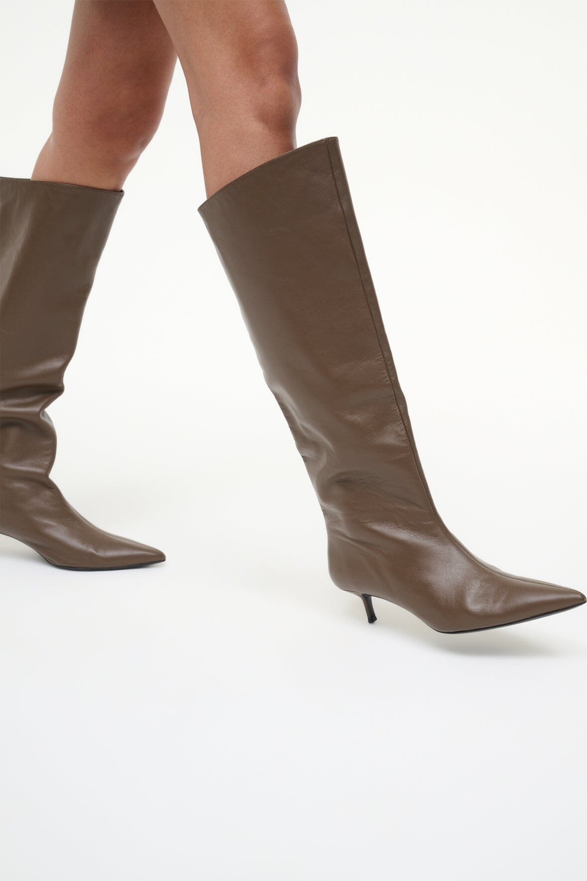 Sebastian Kitten Heel Boot Truffle | STAUD Deals