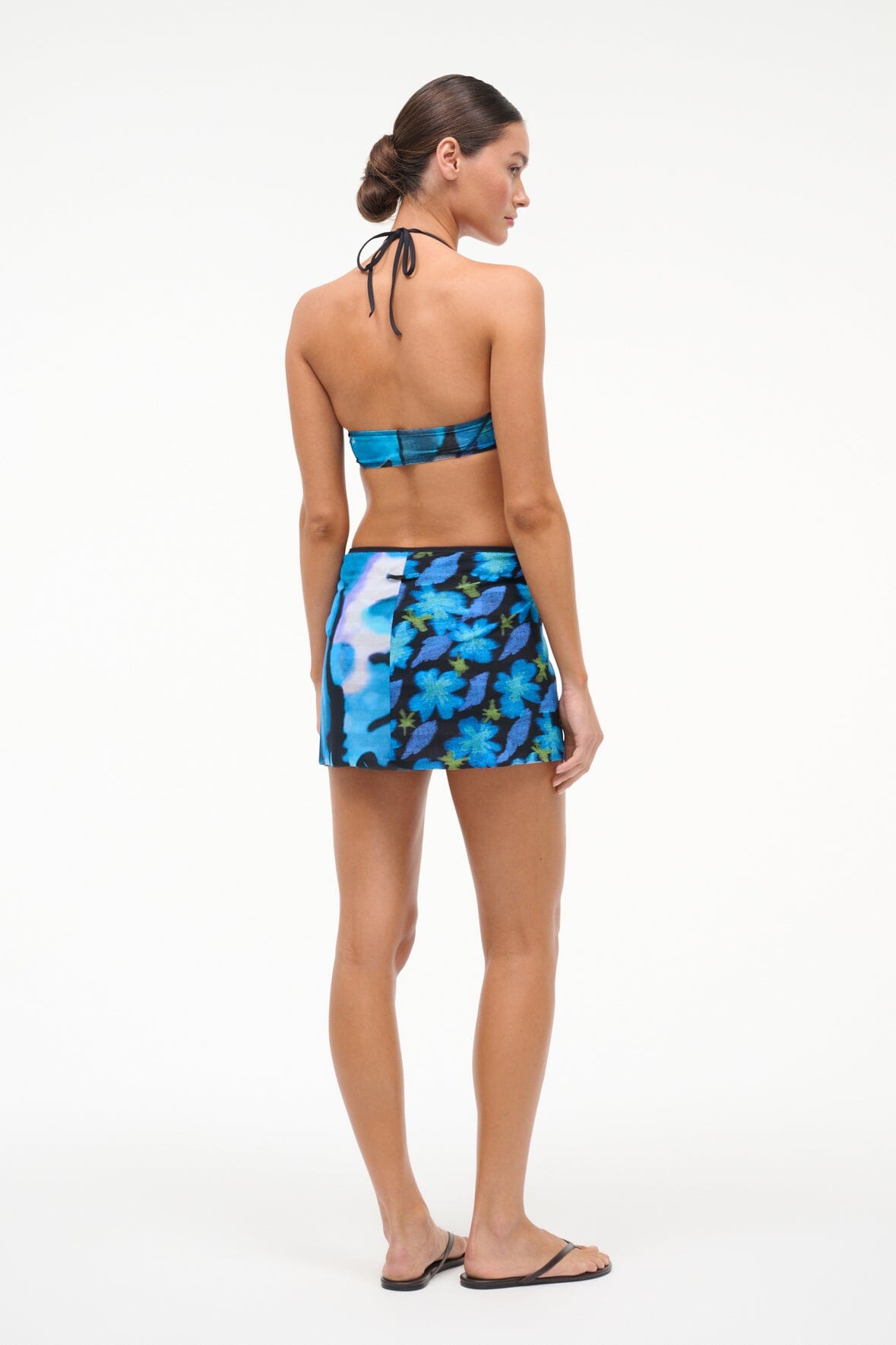 Sands Mesh Skirt Blue Haze Multi | STAUD Essential