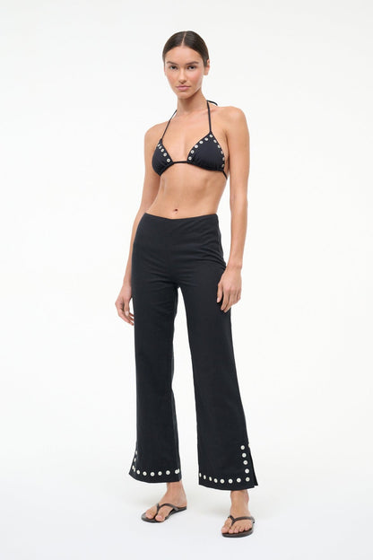 Piha Linen Pant Black | STAUD Hot Sale