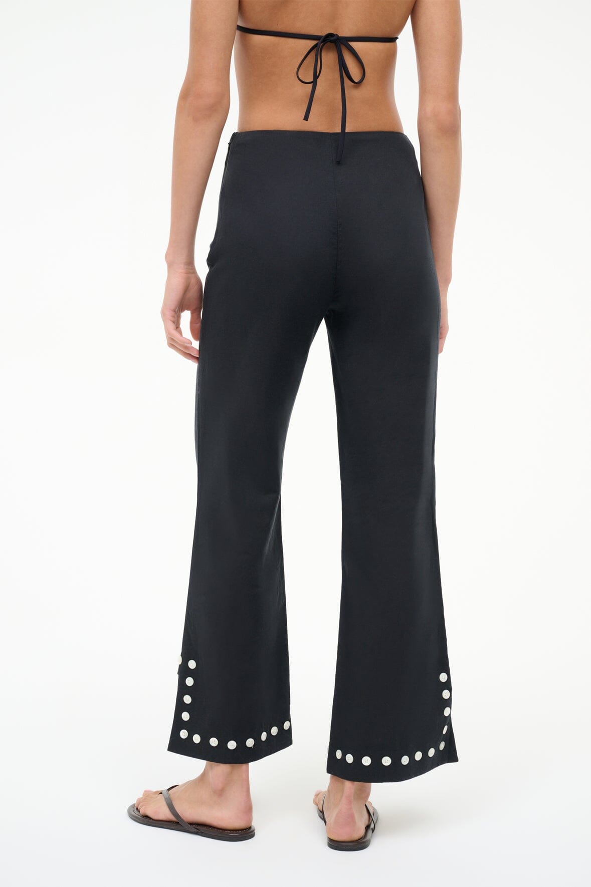 Piha Linen Pant Black | STAUD Hot Sale