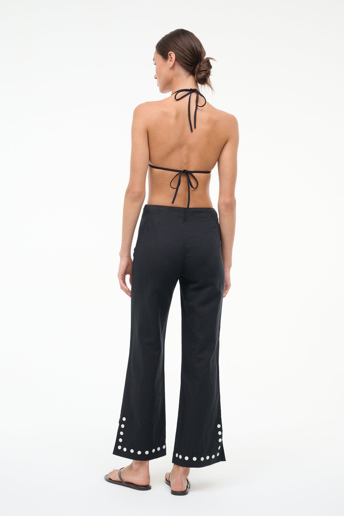 Piha Linen Pant Black | STAUD Hot Sale
