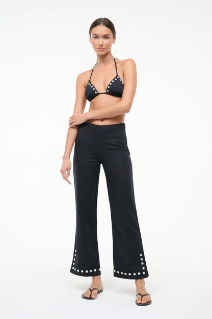 Piha Linen Pant Black | STAUD Hot Sale