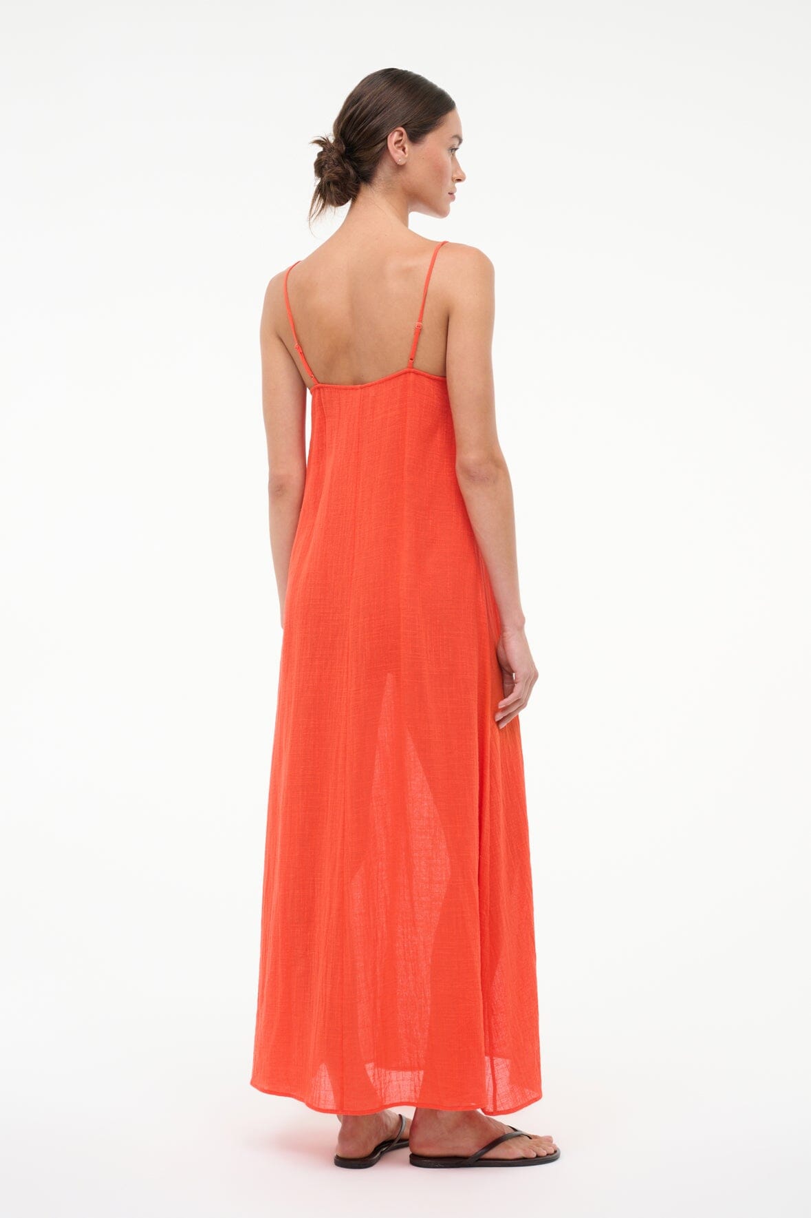 Laura Dress Flame | STAUD Customer Favorite