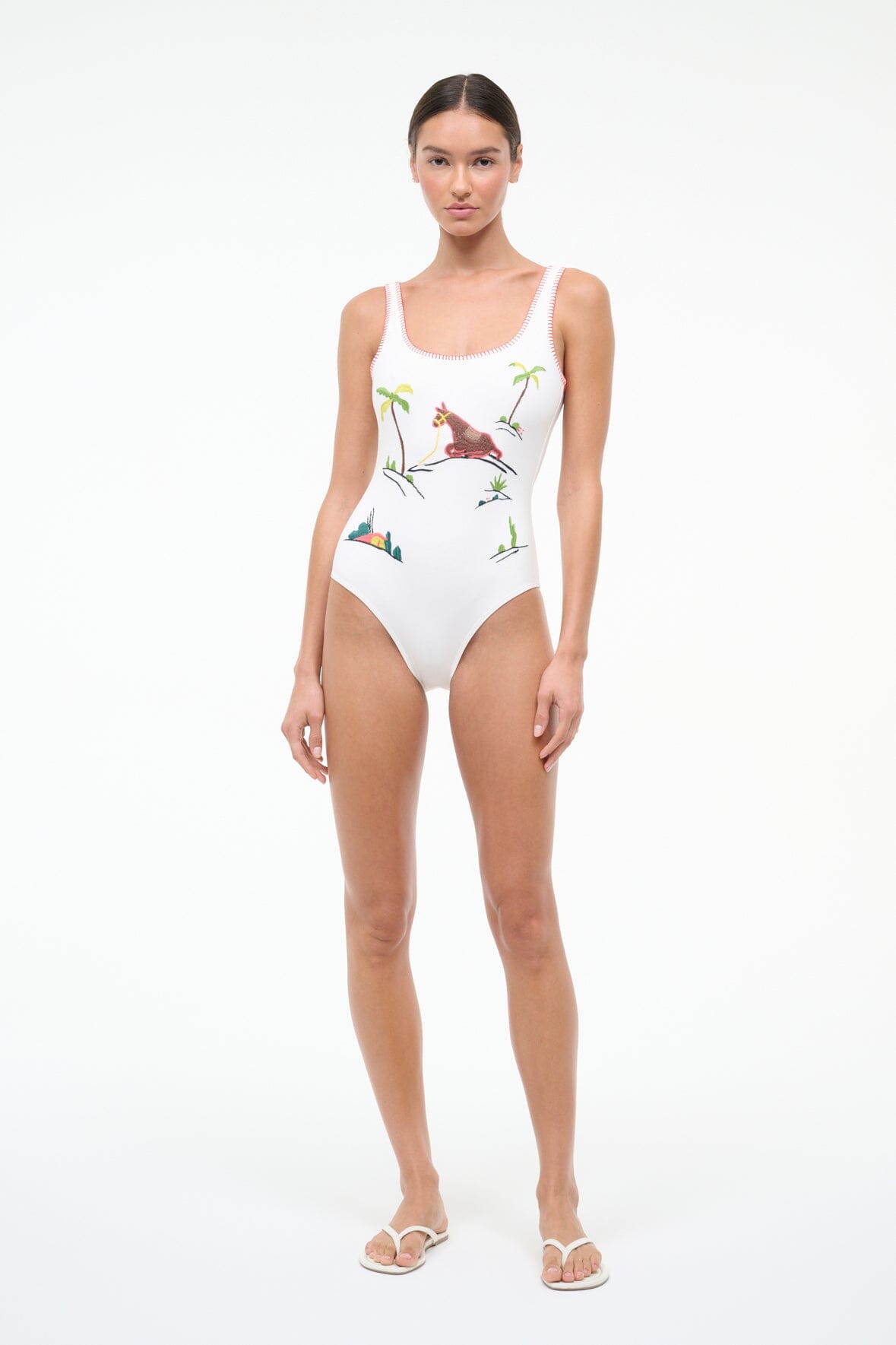 Lea One Piece Riviera Ivory | STAUD Trending