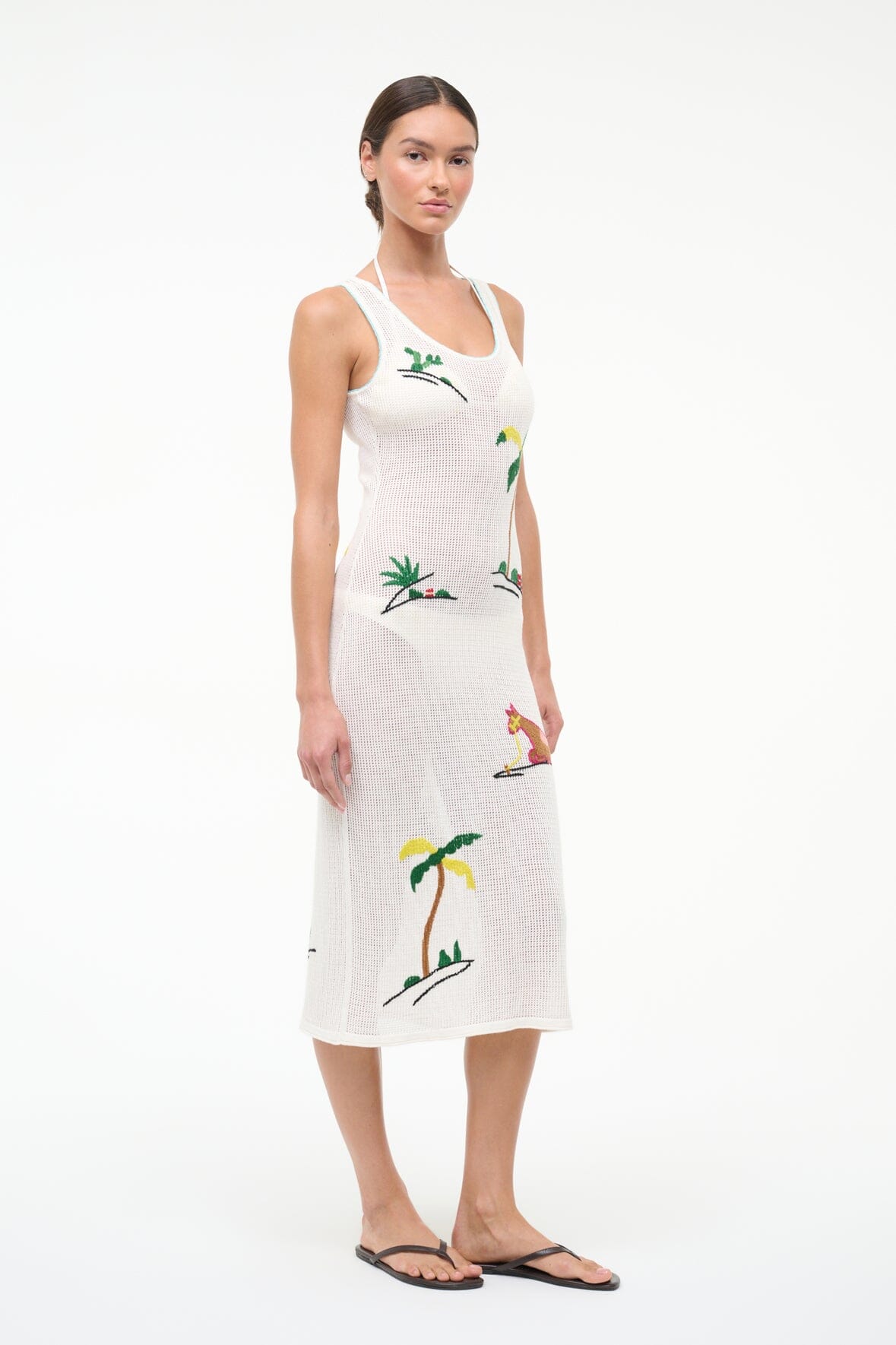 Luma Dress Riviera Ivory | STAUD Exclusive