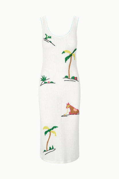 Luma Dress Riviera Ivory | STAUD Exclusive