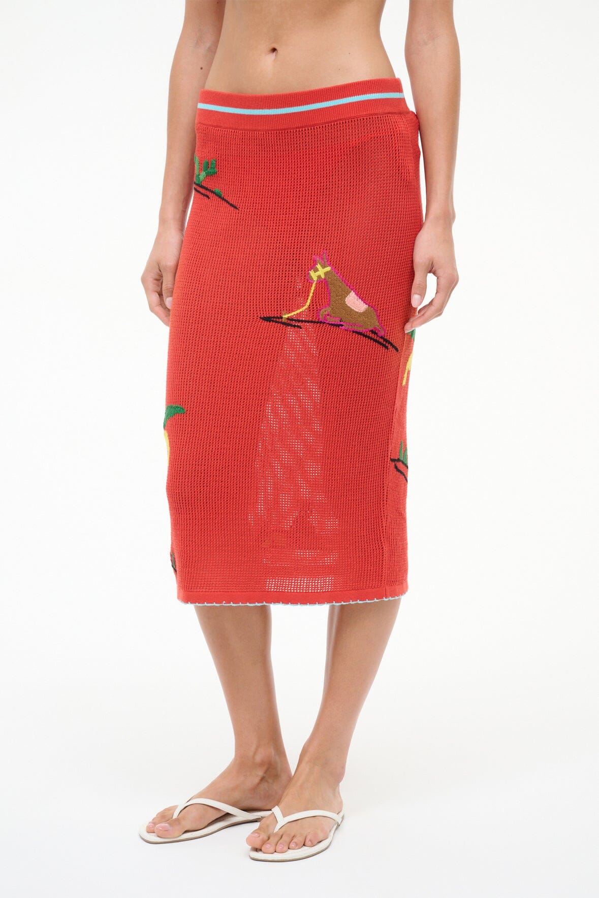 Levante Skirt Riviera Flame | STAUD Hot Sale