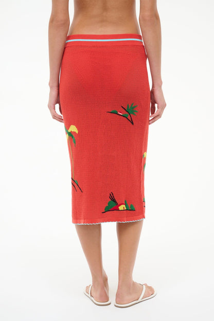 Levante Skirt Riviera Flame | STAUD Hot Sale
