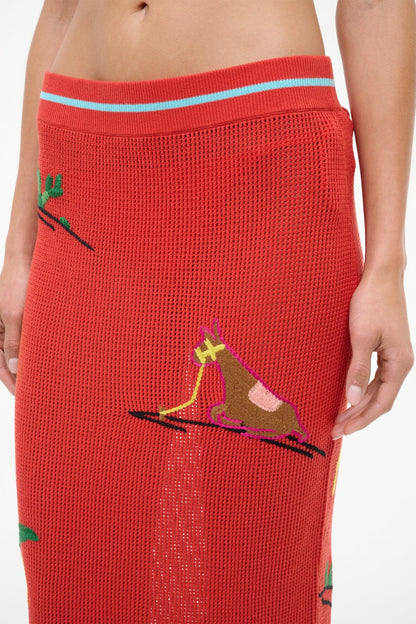Levante Skirt Riviera Flame | STAUD Hot Sale