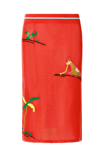 Levante Skirt Riviera Flame | STAUD Hot Sale