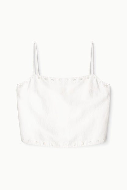 Kirra Linen Tank Ivory | STAUD Quality