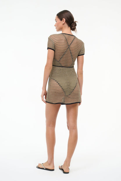 Spritz Dress Thyme Black | STAUD Trending