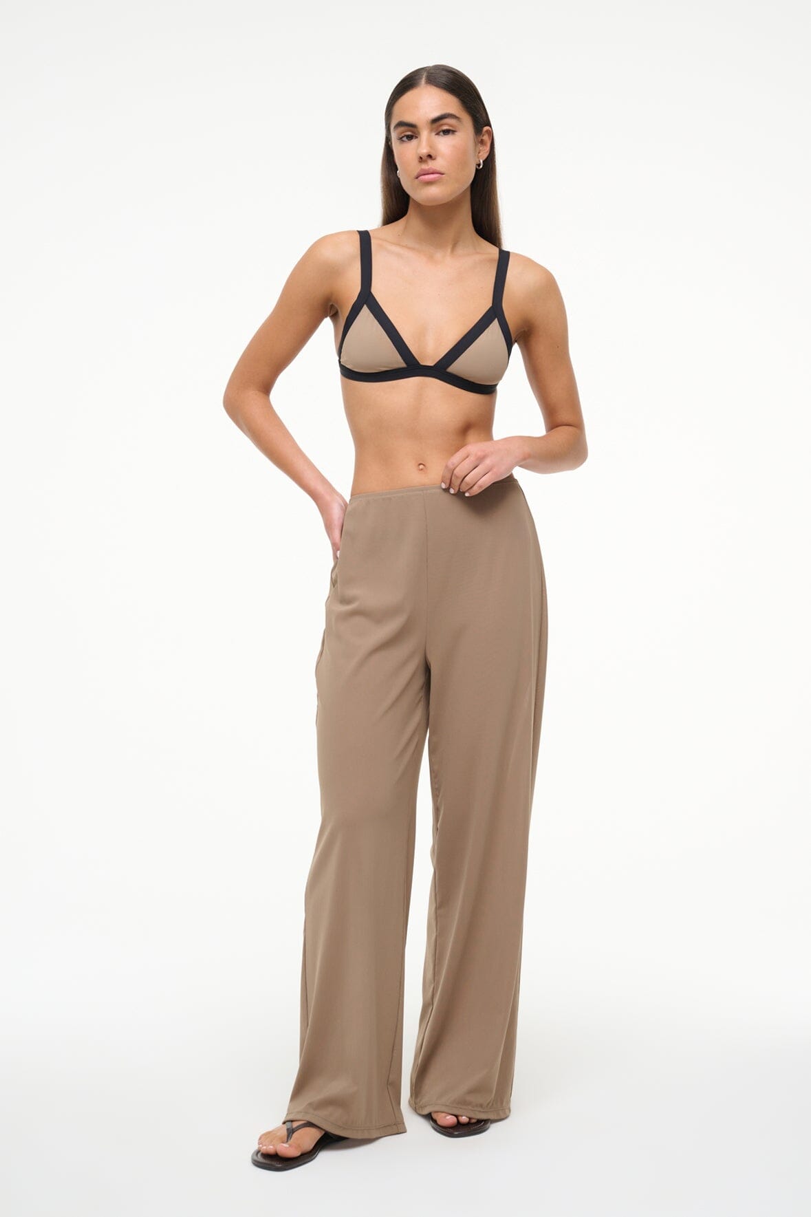 Monica Pant Taupe | STAUD Best Price