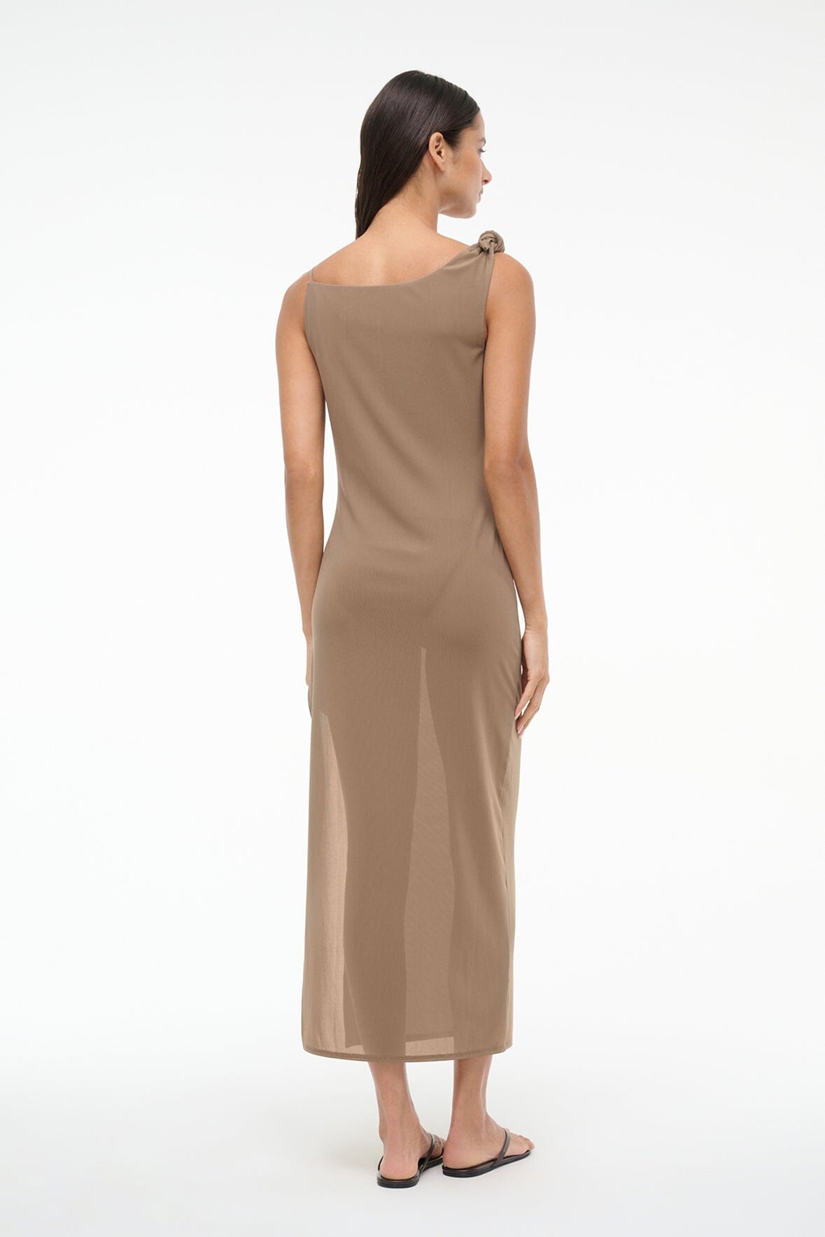 Vienna Dress Taupe | STAUD Value