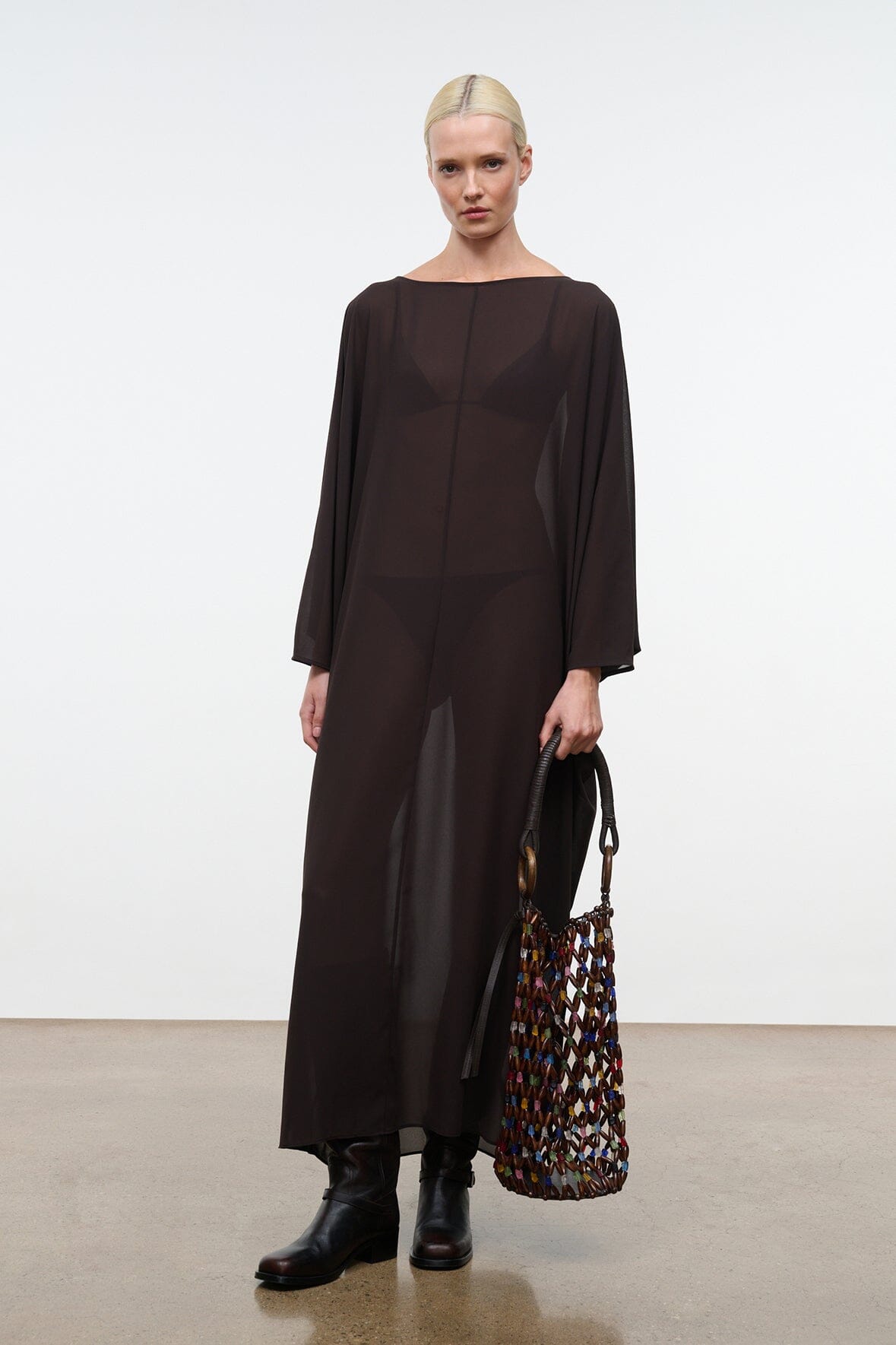 Nour Dress Espresso | STAUD Sale