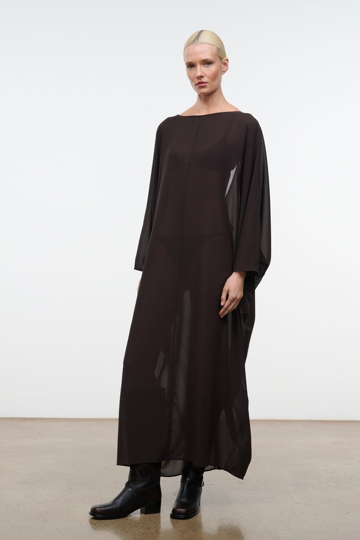 Nour Dress Espresso | STAUD Sale