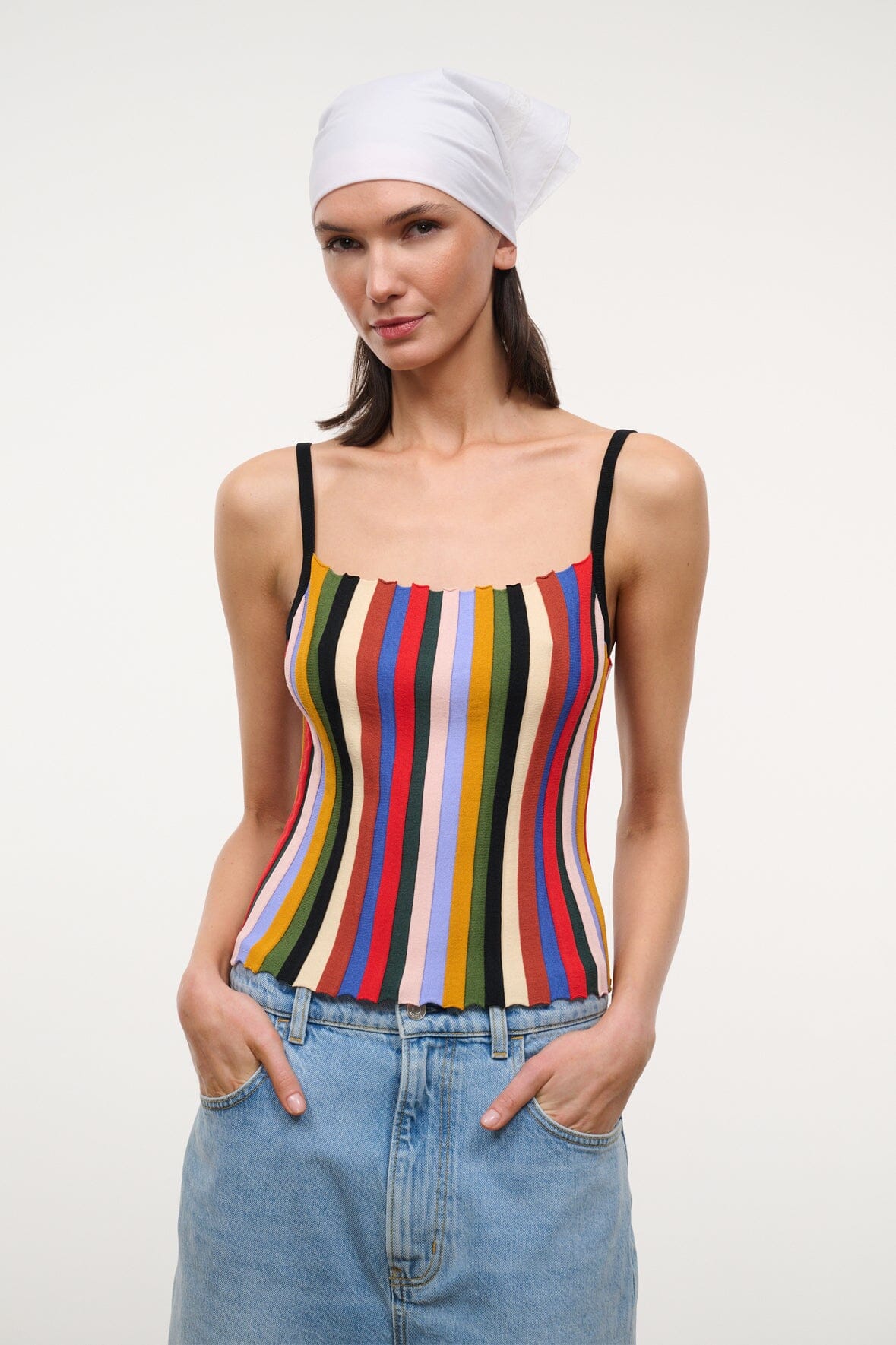 Skye Tank Artist Stripe | STAUD Recommended